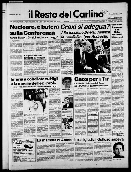 Il Resto del Carlino : giornale dell'Emilia